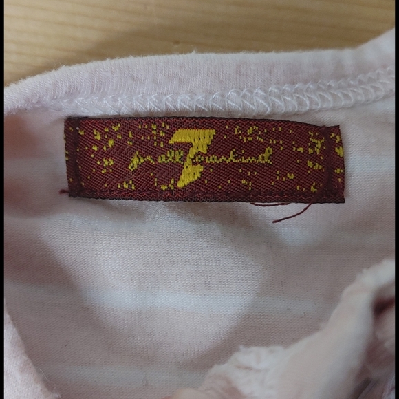 💥Bundle Only💥 7 FOR ALL MANKIND Pink Stripe Jumpsuit - Picture 2 of 2